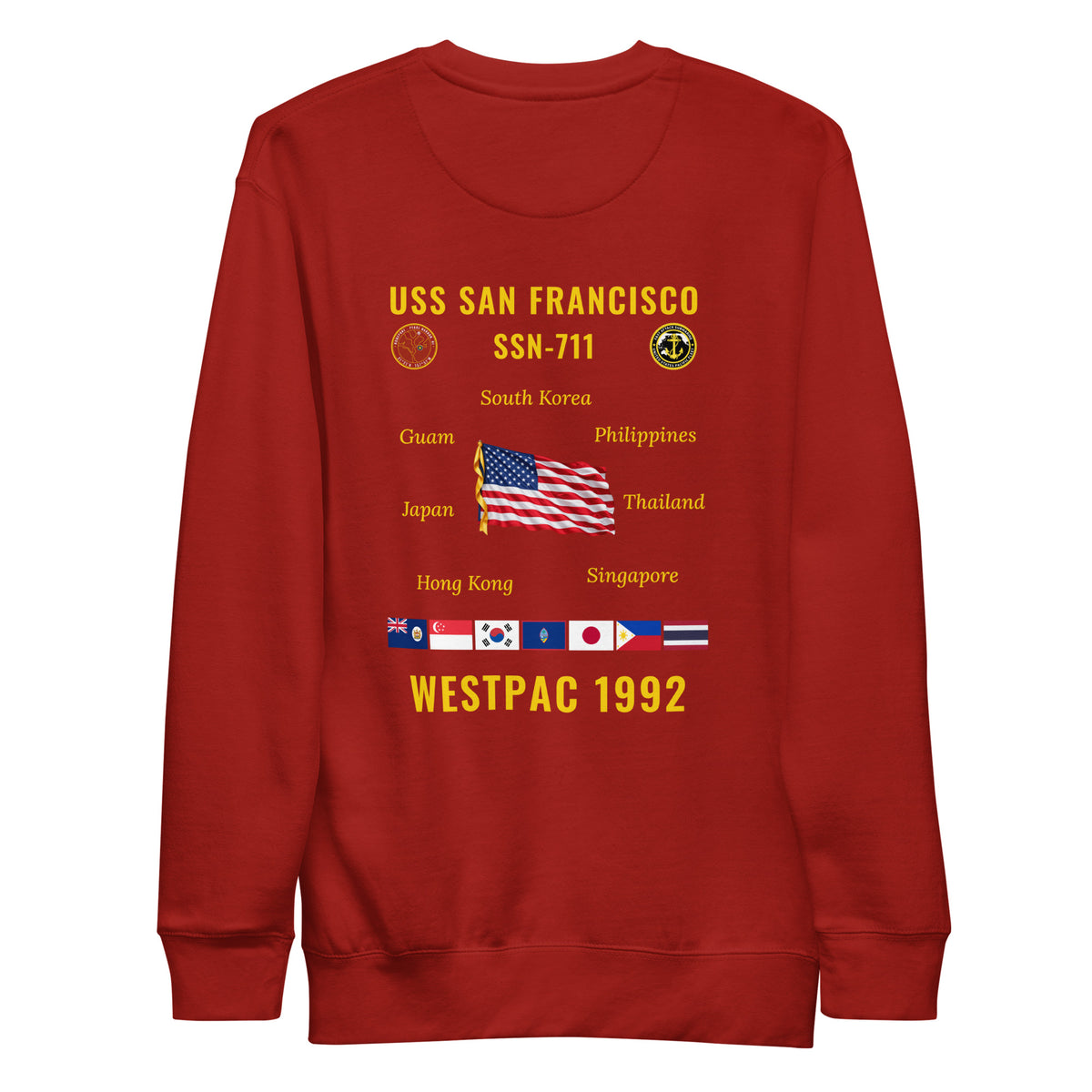 USS San Francisco (SSN-711) 1992 WestPac Cruise Sweatshirt