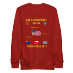 USS Albuquerque (SSN-706) 2015 Indian Ocean Cruise Sweatshirt
