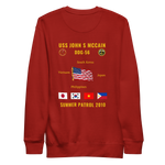 USS John S McCain (DDG-56) 2010 Summer Patrol Cruise Sweatshirt