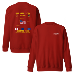 USS Bremerton (SSN-698) 2003 WestPac Cruise Sweatshirt