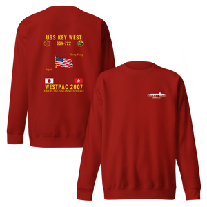 USS Key West (SSN-722) 2007 WestPac Cruise Sweatshirt