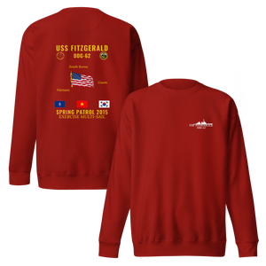USS Fitzgerald (DDG-62) 2015 Spring Patrol Cruise Sweatshirt