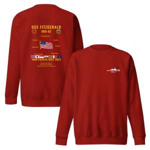 USS Fitzgerald (DDG-62) 2022 Indo-pacific/Gulf Cruise Sweatshirt