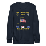 USS Albuquerque (SSN-706) 2011 WestPac Cruise Sweatshirt