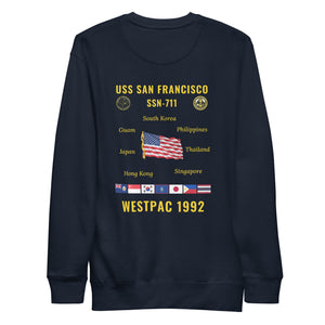 USS San Francisco (SSN-711) 1992 WestPac Cruise Sweatshirt