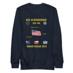 USS Albuquerque (SSN-706) 2015 Indian Ocean Cruise Sweatshirt