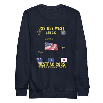 USS Key West (SSN-722) 2005 WestPac Cruise Sweatshirt