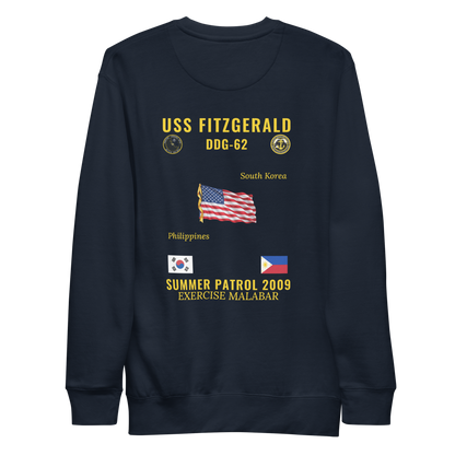 USS Fitzgerald (DDG-62) 2009 Summer Patrol Cruise Sweatshirt