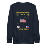 USS John S McCain (DDG-56) 2009 Patrol Cruise Sweatshirt