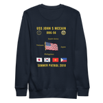 USS John S McCain (DDG-56) 2010 Summer Patrol Cruise Sweatshirt