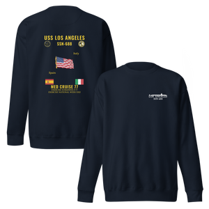 USS Los Angeles (SSN-688) 1977 Med Cruise Sweatshirt