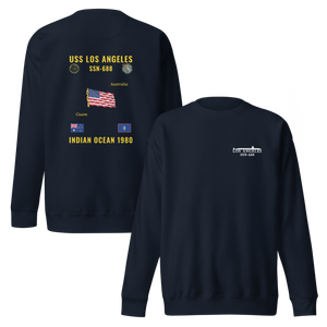 USS Los Angeles (SSN-688) 1980 Indian Ocean Cruise Sweatshirt