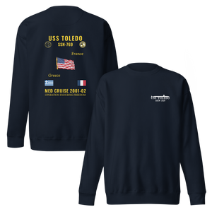 USS Toledo (SSN-769) 2001-02 Med Cruise Sweatshirt