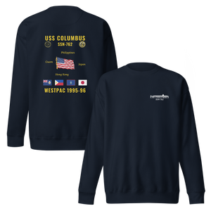 USS Columbus (SSN-762) 1995-96 WestPac Cruise Sweatshirt