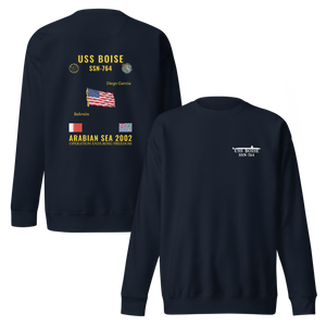 USS Boise (SSN-764) 2002 Arabian Sea Cruise Sweatshirt