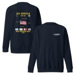 USS Norfolk (SSN-714) 2010 Med/Arabian Gulf Cruise Sweatshirt