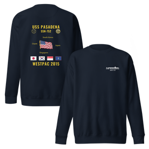 USS Pasadena (SSN-752) 2015 WestPac Cruise Sweatshirt