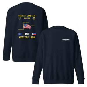 USS Salt Lake City (SSN-716) 1986 WestPac Cruise Sweatshirt