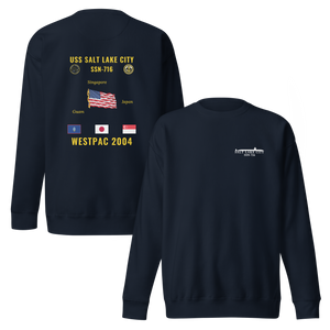 USS Salt Lake City (SSN-716) 2004 WestPac Cruise Sweatshirt