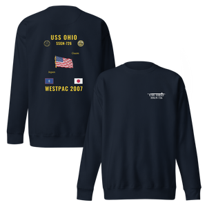 USS Ohio (SSGN-726) 2007 WestPac Cruise Sweatshirt