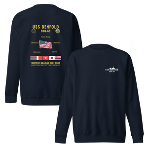 USS Benfold (DDG-65) 2008 WestPac/Arabian Gulf Cruise Sweatshirt