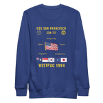 USS San Francisco (SSN-711) 1994 WestPac Cruise Sweatshirt