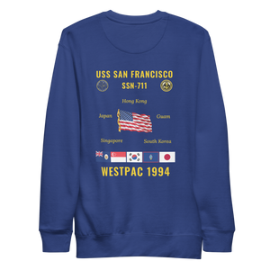 USS San Francisco (SSN-711) 1994 WestPac Cruise Sweatshirt