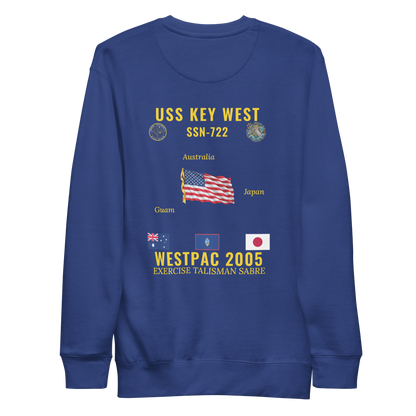 USS Key West (SSN-722) 2005 WestPac Cruise Sweatshirt