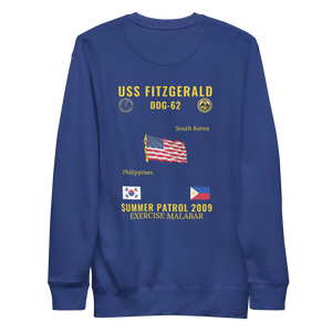 USS Fitzgerald (DDG-62) 2009 Summer Patrol Cruise Sweatshirt