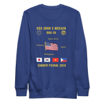 USS John S McCain (DDG-56) 2010 Summer Patrol Cruise Sweatshirt