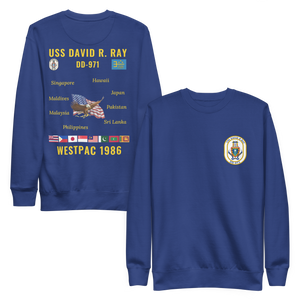 USS David R. Ray (DD-971) 1981 Cruise Sweatshirt