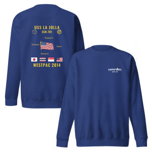 USS La Jolla (SSN-701) 2014 WestPac Cruise Sweatshirt
