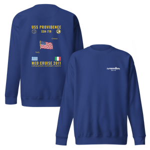 USS Providence (SSN-719) 2011 Med Cruise Sweatshirt