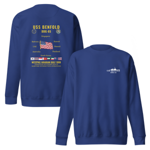 USS Benfold (DDG-65) 1999 WestPac/Arabian Gulf Cruise Sweatshirt