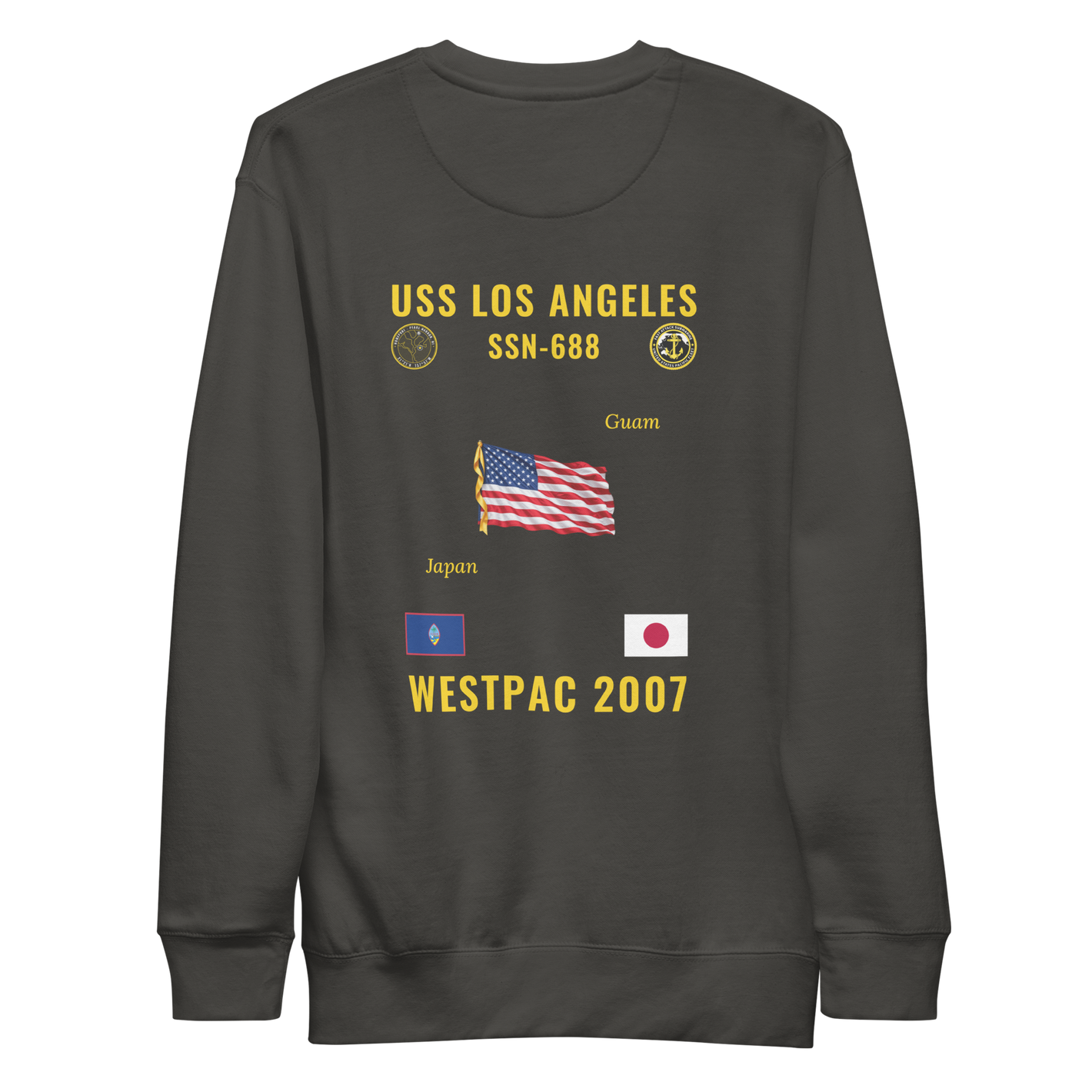 USS Los Angeles (SSN-688) 2007 WestPac Cruise Sweatshirt