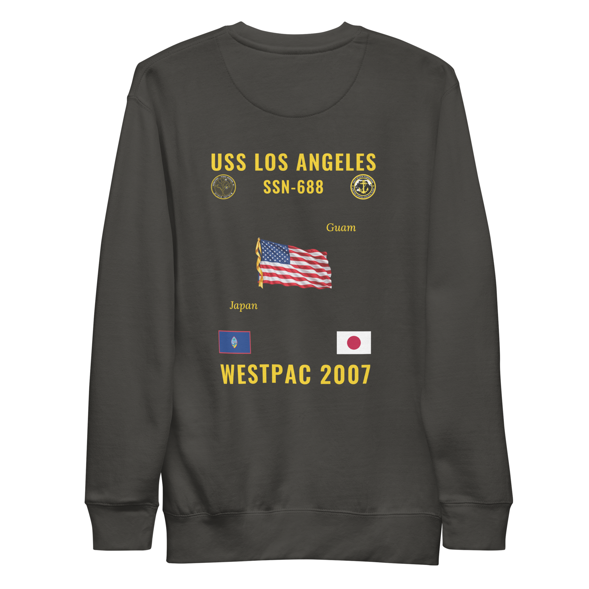 USS Los Angeles (SSN-688) 2007 WestPac Cruise Sweatshirt