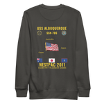 USS Albuquerque (SSN-706) 2011 WestPac Cruise Sweatshirt