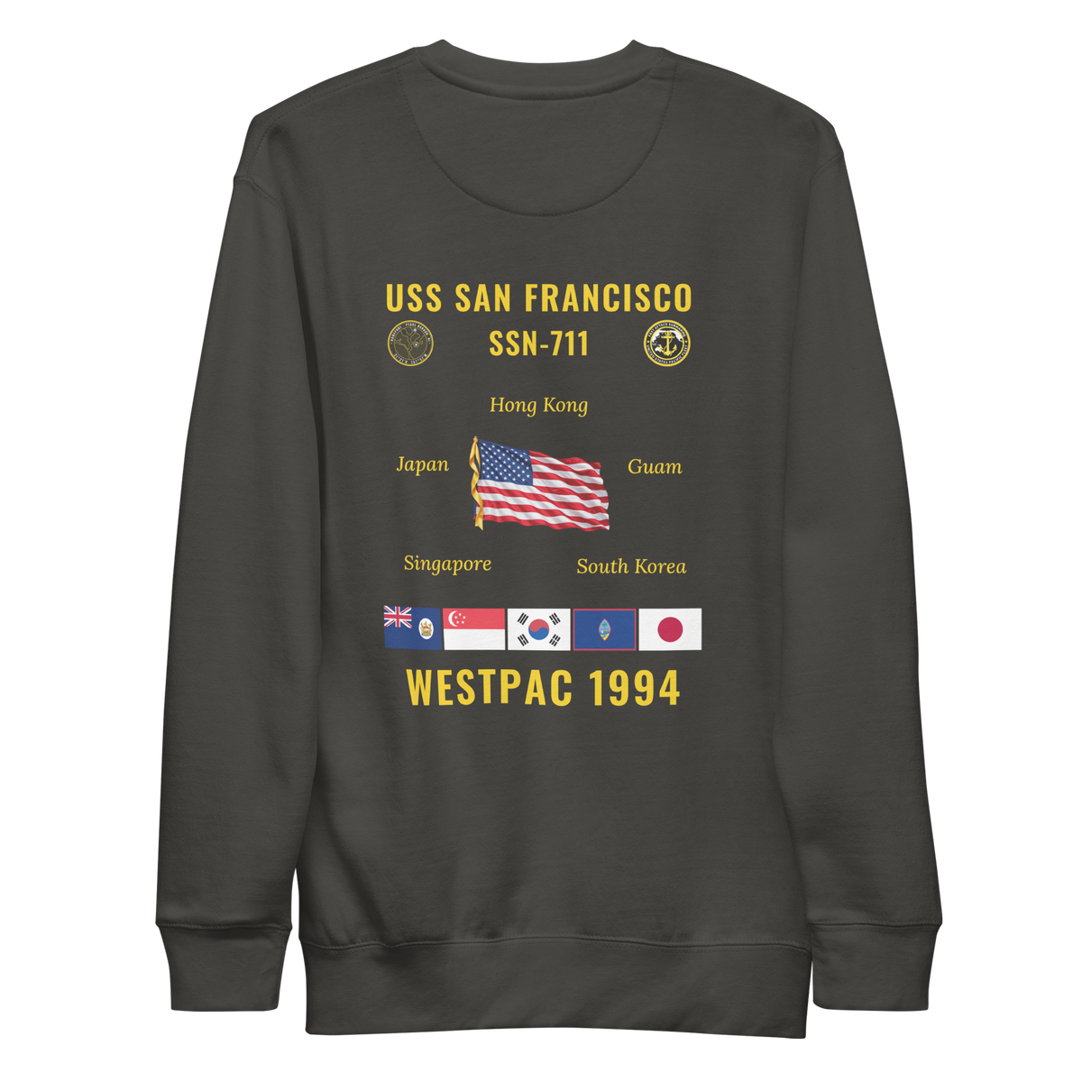 USS San Francisco (SSN-711) 1994 WestPac Cruise Sweatshirt
