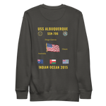 USS Albuquerque (SSN-706) 2015 Indian Ocean Cruise Sweatshirt