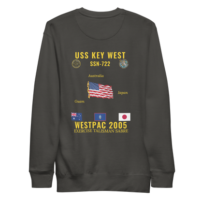 USS Key West (SSN-722) 2005 WestPac Cruise Sweatshirt