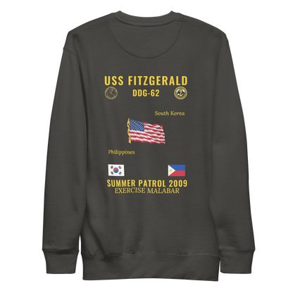 USS Fitzgerald (DDG-62) 2009 Summer Patrol Cruise Sweatshirt
