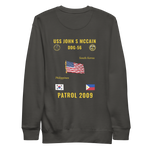 USS John S McCain (DDG-56) 2009 Patrol Cruise Sweatshirt