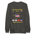 USS John S McCain (DDG-56) 2010 Summer Patrol Cruise Sweatshirt