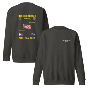 USS Bremerton (SSN-698) 1984 WestPac Cruise Sweatshirt