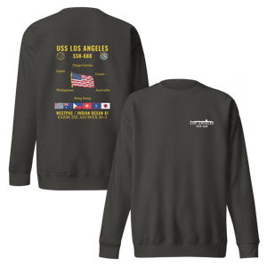USS Los Angeles (SSN-688) 1981 WestPac/Indian Ocean Cruise Sweatshirt