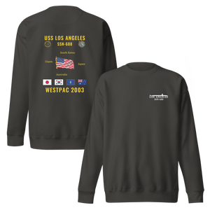 USS Los Angeles (SSN-688) 2003 WestPac Cruise Sweatshirt