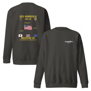 USS Honolulu (SSN-718) 1997 WestPac Cruise Sweatshirt