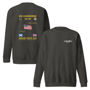 USS Albuquerque (SSN-706) 1986 NORLANT/Arctic Cruise Sweatshirt