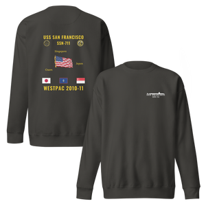 USS San Francisco (SSN-711) 2010-11 WestPac Cruise Sweatshirt