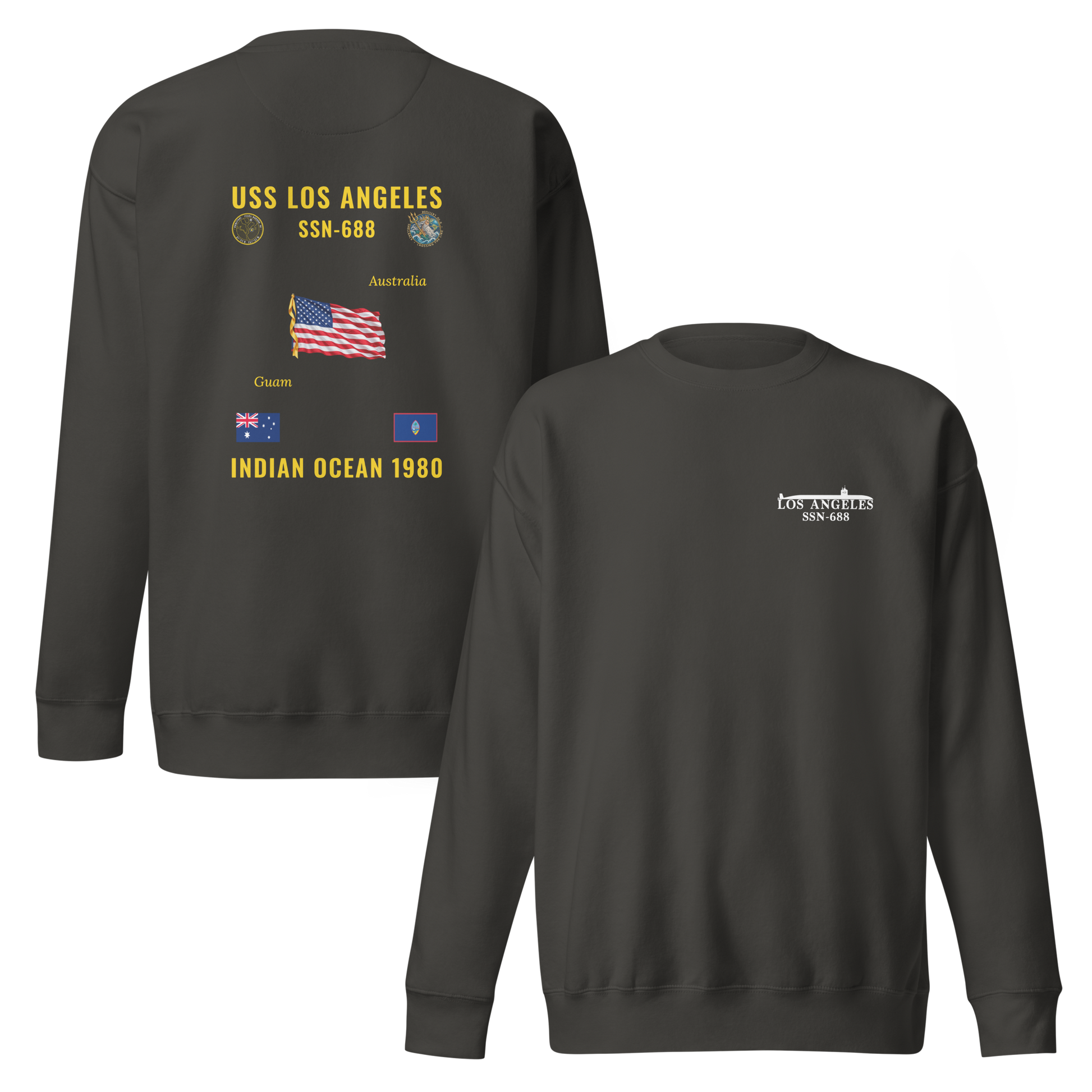 USS Los Angeles (SSN-688) 1980 Indian Ocean Cruise Sweatshirt